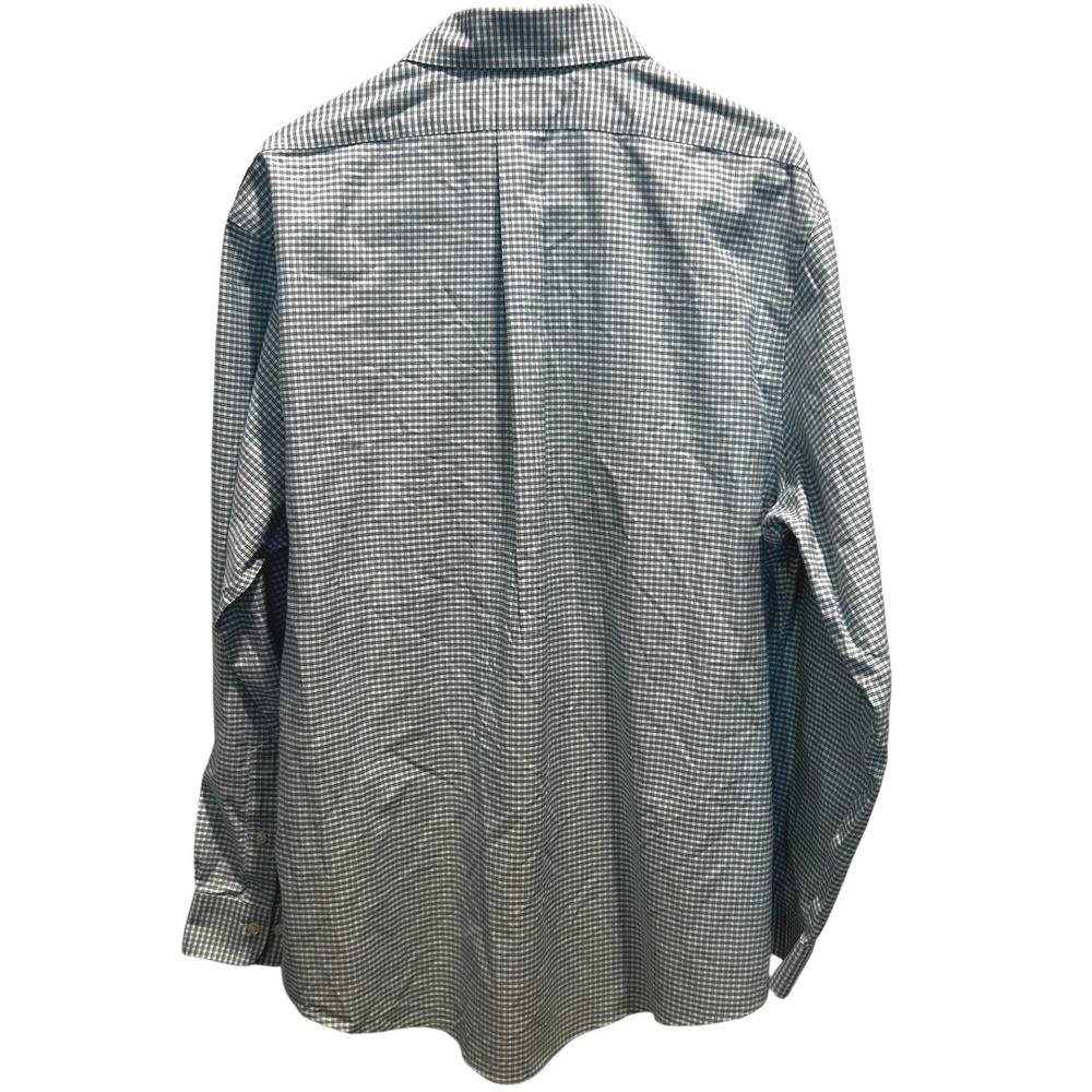 Brooks Brothers Dress Shirt XL Mens Blue Check Regent Fit Supima Cotton 1818 - Picture 3 of 7